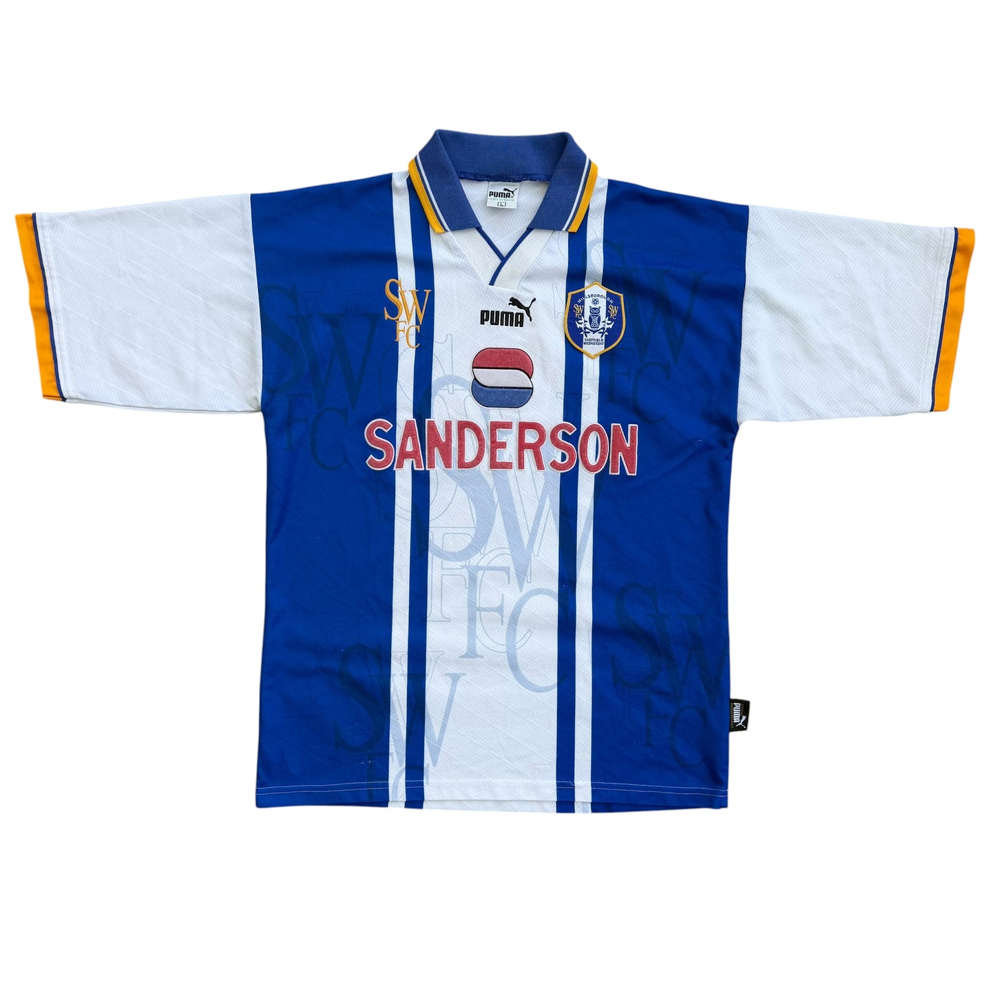 1995/1997 Sheffield Wednesday - Premier League Home Football Shirt - L