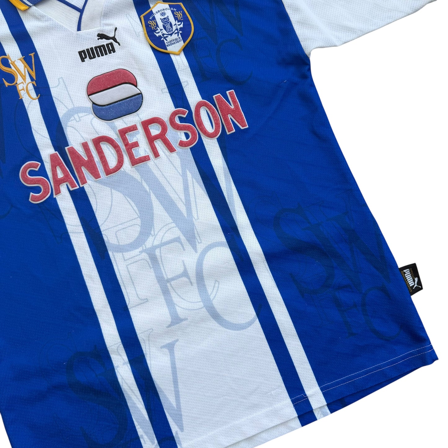 1995/1997 Sheffield Wednesday - Premier League Home Football Shirt - L