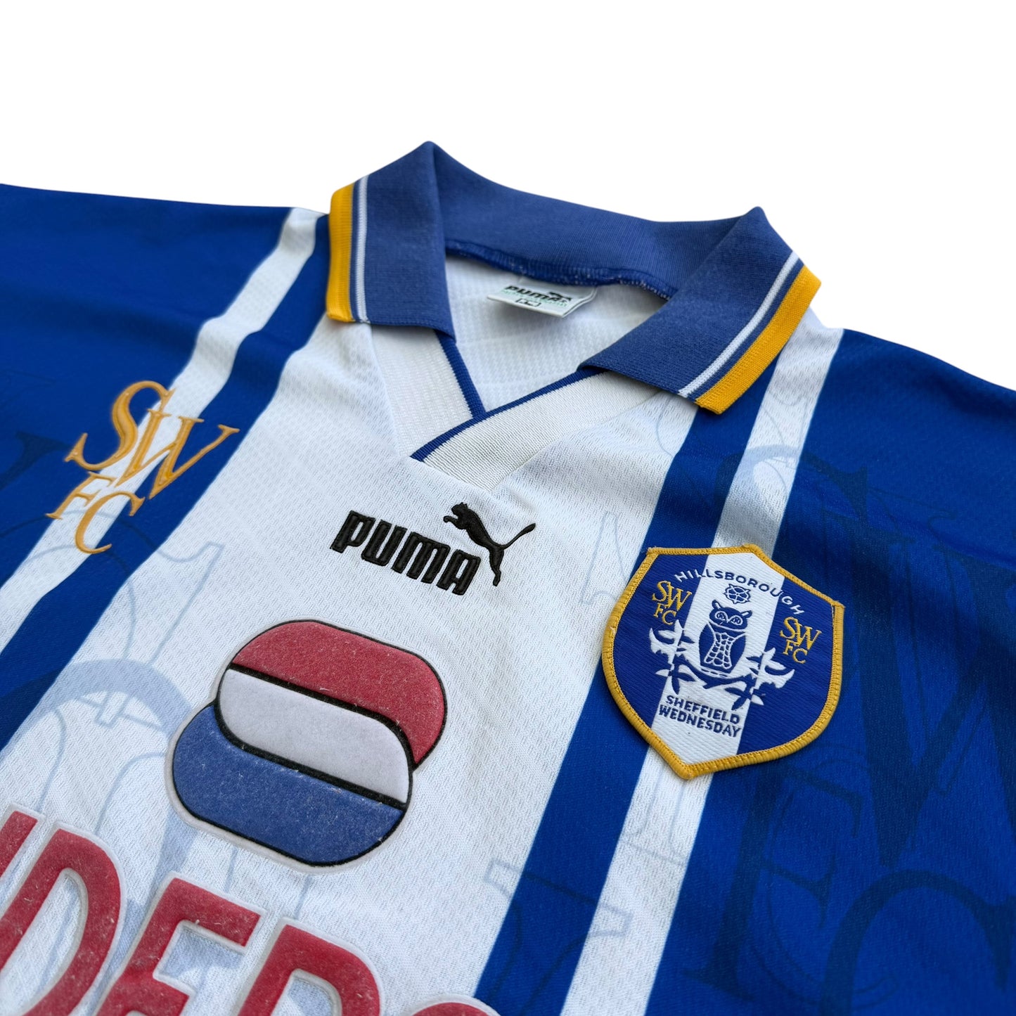 1995/1997 Sheffield Wednesday - Premier League Home Football Shirt - L