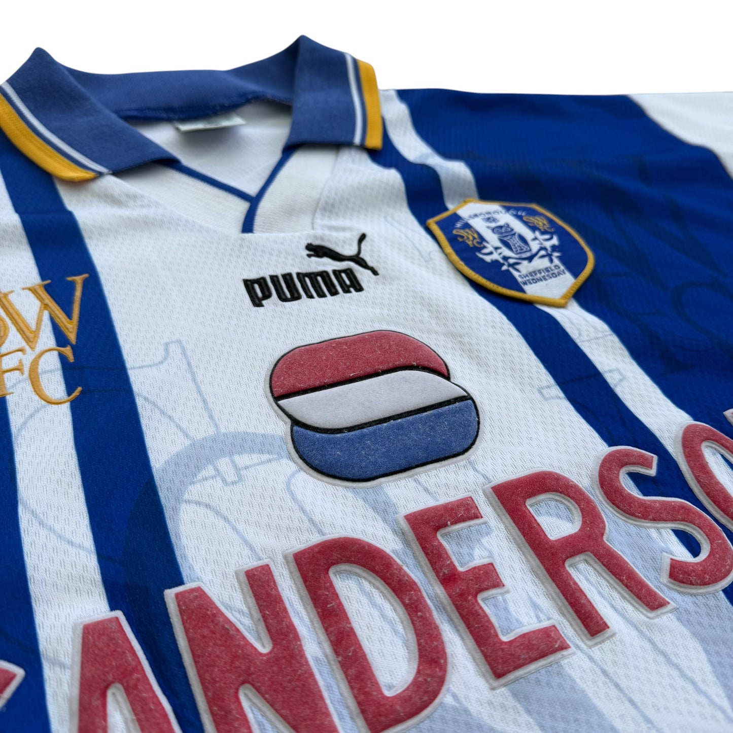 1995/1997 Sheffield Wednesday - Premier League Home Football Shirt - L