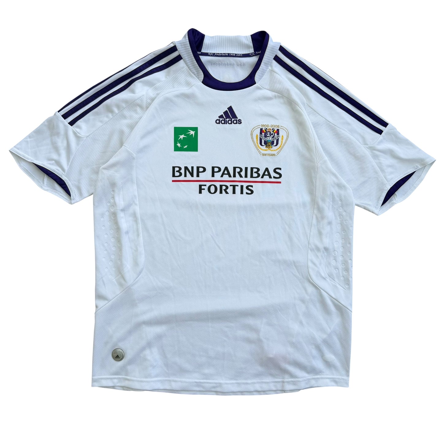 2008 RSC Anderlecht Centenary Adidas Football Jersey - L