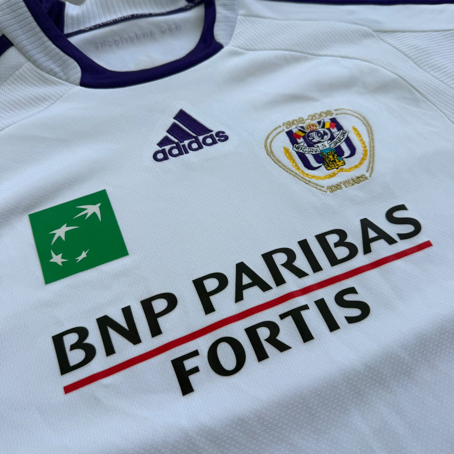2008 RSC Anderlecht Centenary Adidas Football Jersey - L