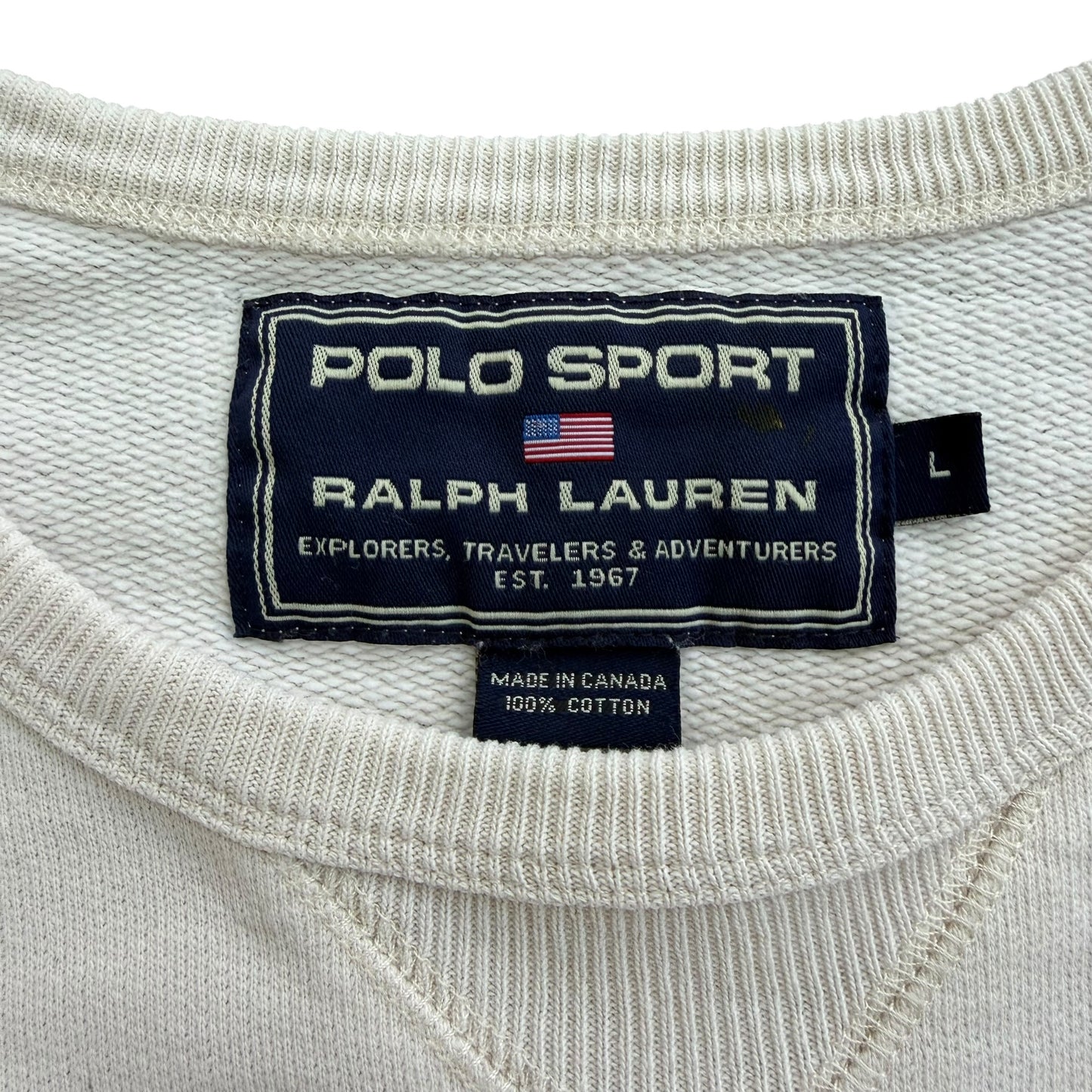 1990's Polo Sport Ralph Lauren - Double Pocket Crewneck - L
