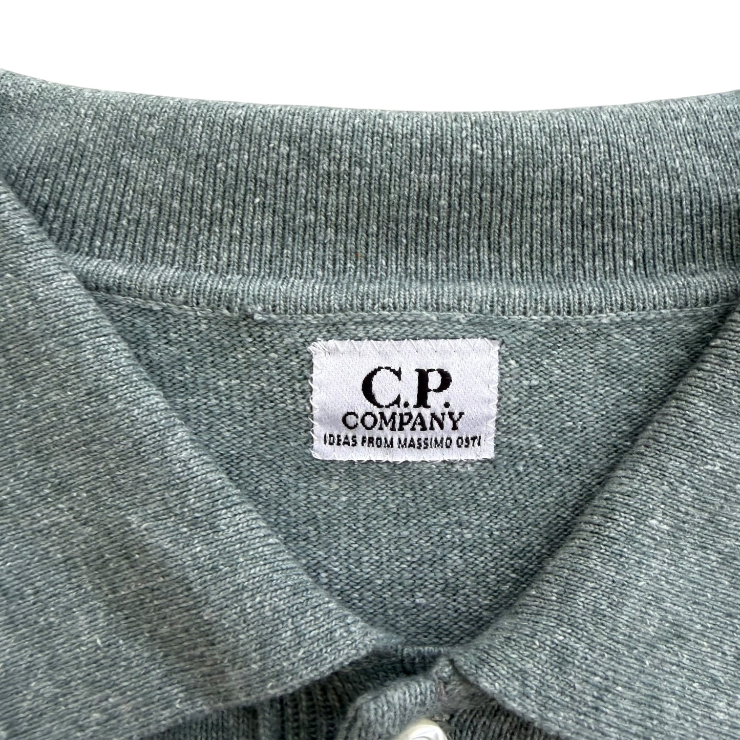 1990's C.P. Company- Ideas from Massimo Osti Knitted Polo Sweater - L