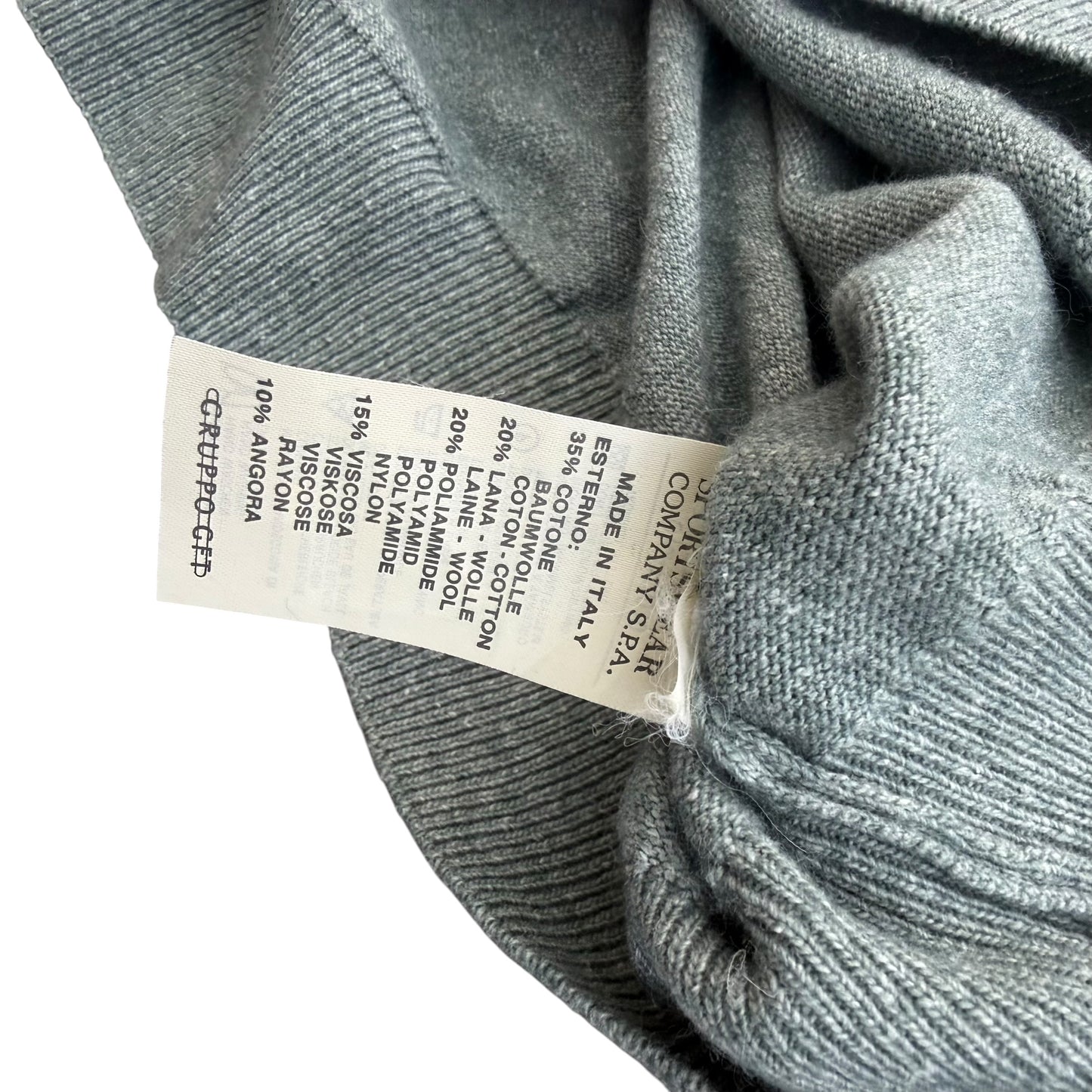 1990's C.P. Company- Ideas from Massimo Osti Knitted Polo Sweater - L