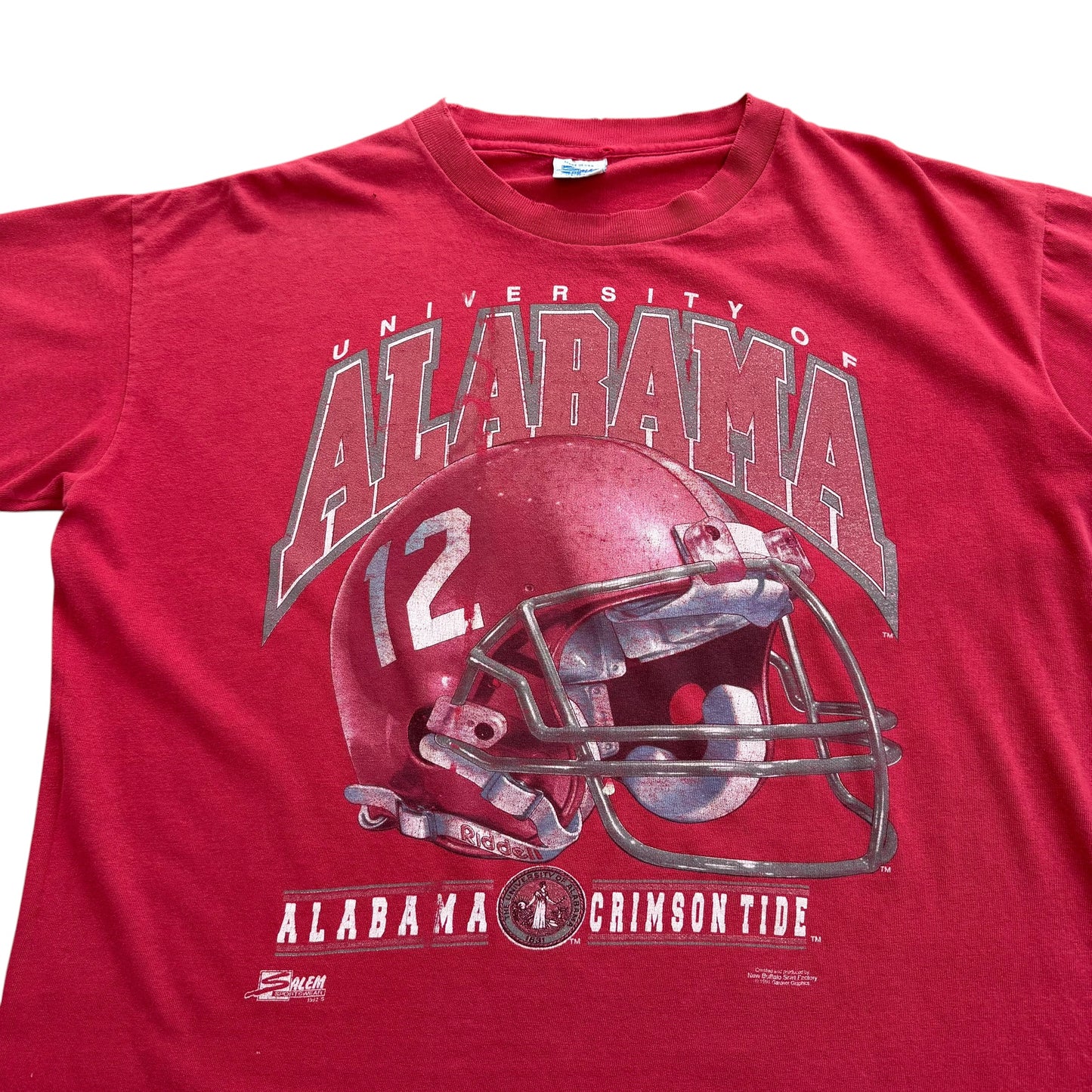 1991 Distressed University of Alabama - Crimson Tide T-Shirt - L