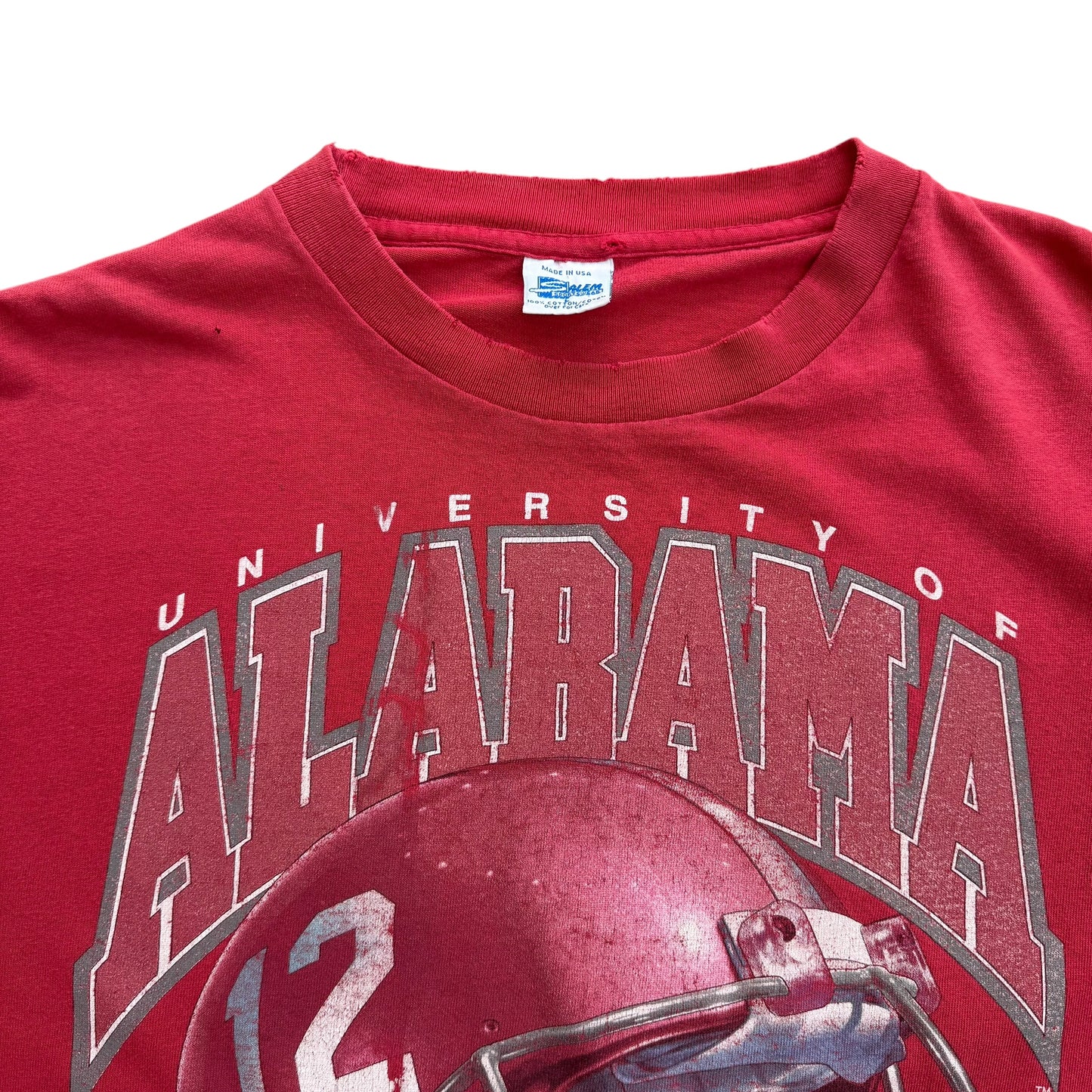 1991 Distressed University of Alabama - Crimson Tide T-Shirt - L