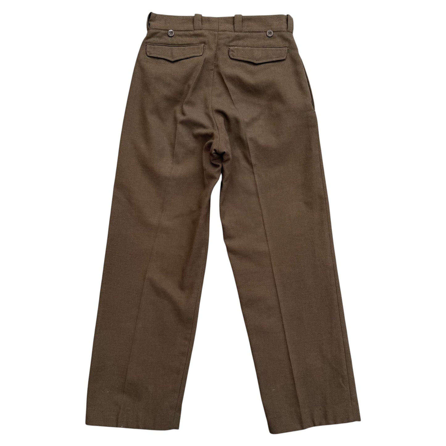 1964 French Army - M52 Double Pleated Officer Wool Trousers - S